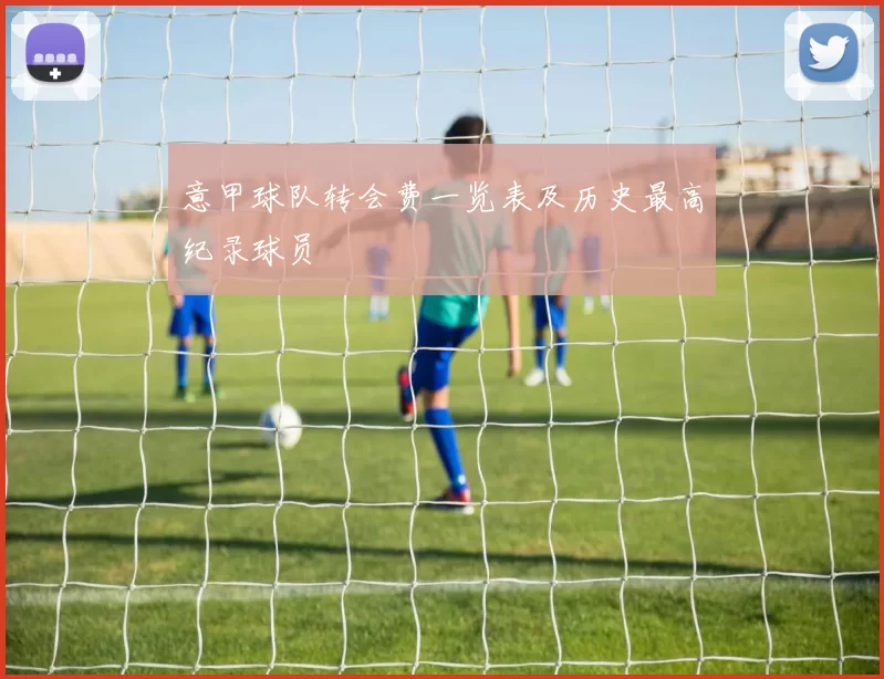 意甲球队转会费一览表及历史最高纪录球员