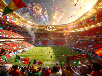 2026世界杯足球场壮观场景与球迷欢呼