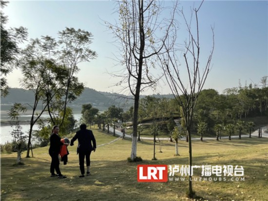 z6com尊龙凯时平台游客在草坪铺地垫、搭帐篷泸州北滨公园呼吁市民文明游玩(图1)